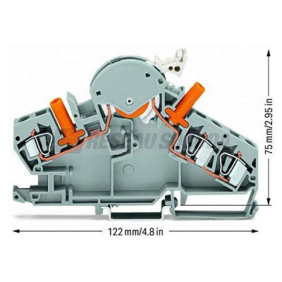  Borne de test sectionnable 3C 