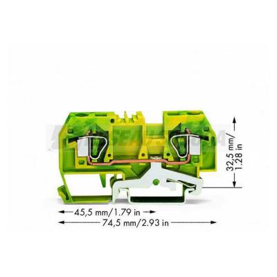  Borne de protection 2C / 6 mm� 