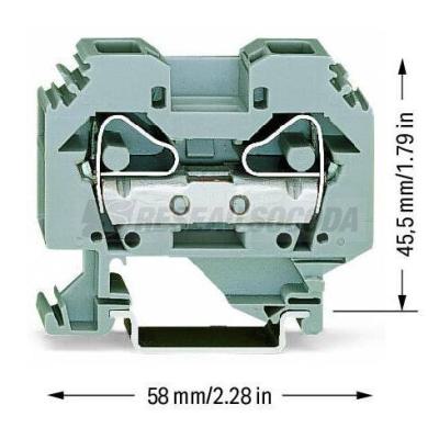  Borne de passage 2C / 16 mm� / 
