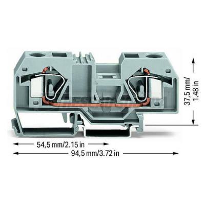  Borne de passage 2C / 16 mm� / 
