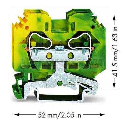  Borne de protection 2C / 10 mm 