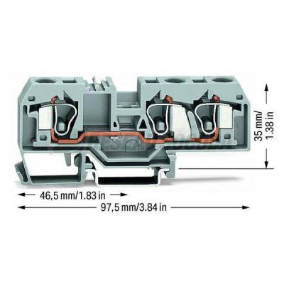  Borne de passage 3C / 10 mm� / 