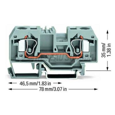  Borne de passage 2C / 10 mm� / 