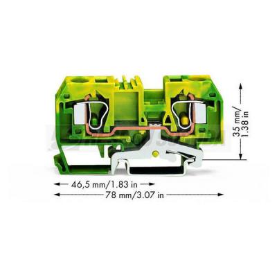  Borne de protection 2C / 10 mm 