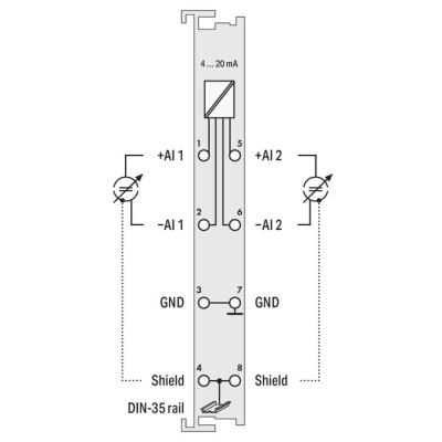  2 entr�es 4-20 mA diff. S5 