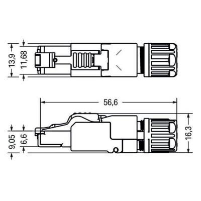  Connecteur PROFINET Cat. 6a 