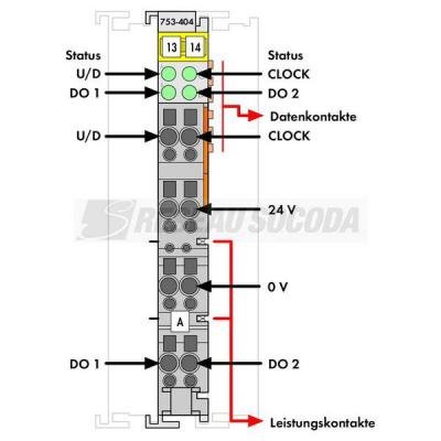  1 compteur A/R 24V 100 KHz 