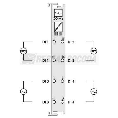  4 entr�es TOR 24 V AC/DC 