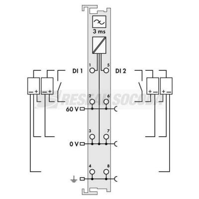  2 entr�es TOR 60V DC 