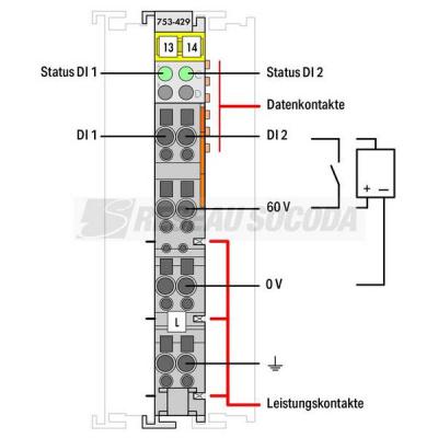  2 entr�es TOR 60V DC 