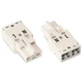  Connect male 4mm�/2p/blanc 
