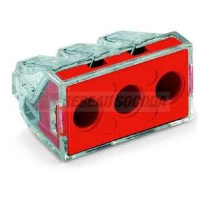  Bornes rigide 3 cond. 6mm� tra 