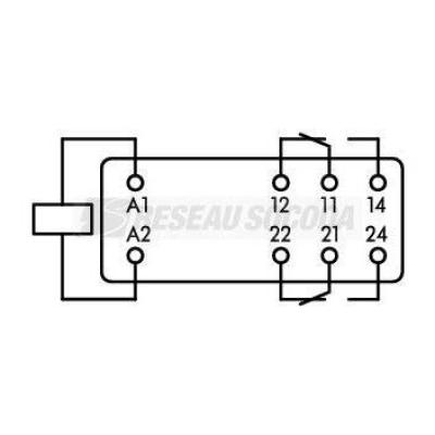  RELAIS 24VDC 2U RT 
