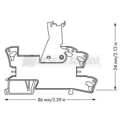  Embase avec relais H 15 mm 48 