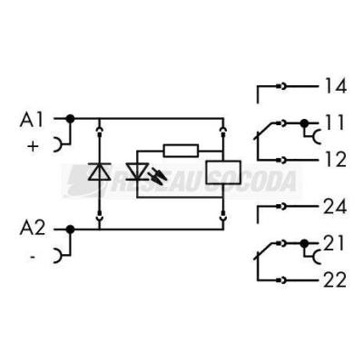  Module � relais 2RT 24VDC avec 