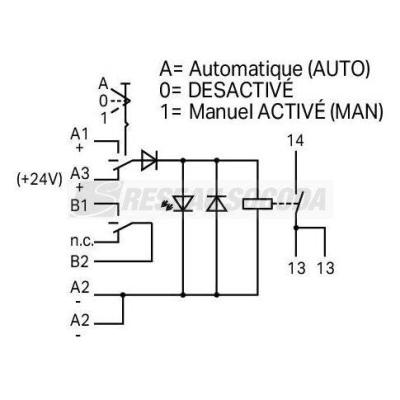  Module avec relais 24 V DC - 1 