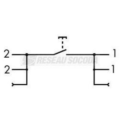 Module avec bouton poussoir 1 
