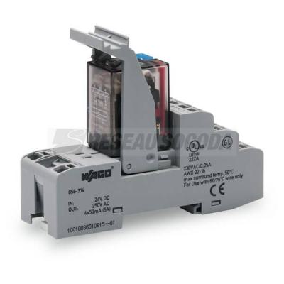  Embase avec relais 24 V DC - 4 