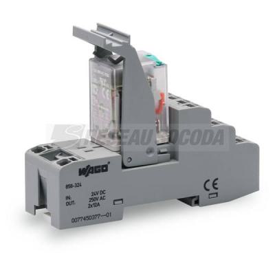  Embase avec relais 24 V DC - 2 