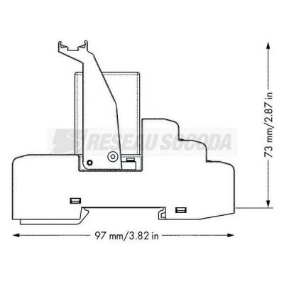  Embase avec relais 24 V DC - 2 