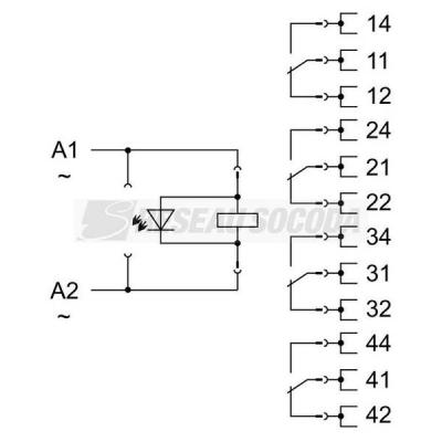  Embase avec relais 230 V AC - 