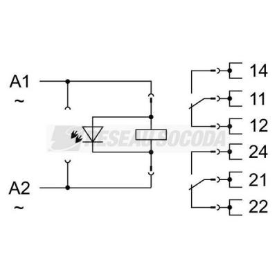  Embase avec relais 230 V AC - 
