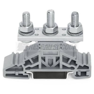  Borne 3 boutons M6 gris 