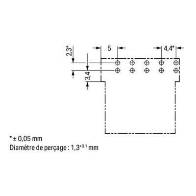  Connecteur pour circuits impri 