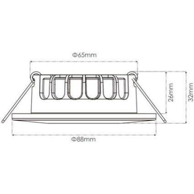  SLIM - Spot LED blanc 6W - RE2 