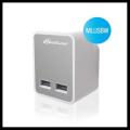  Prise 2 ports USB - Blanc 